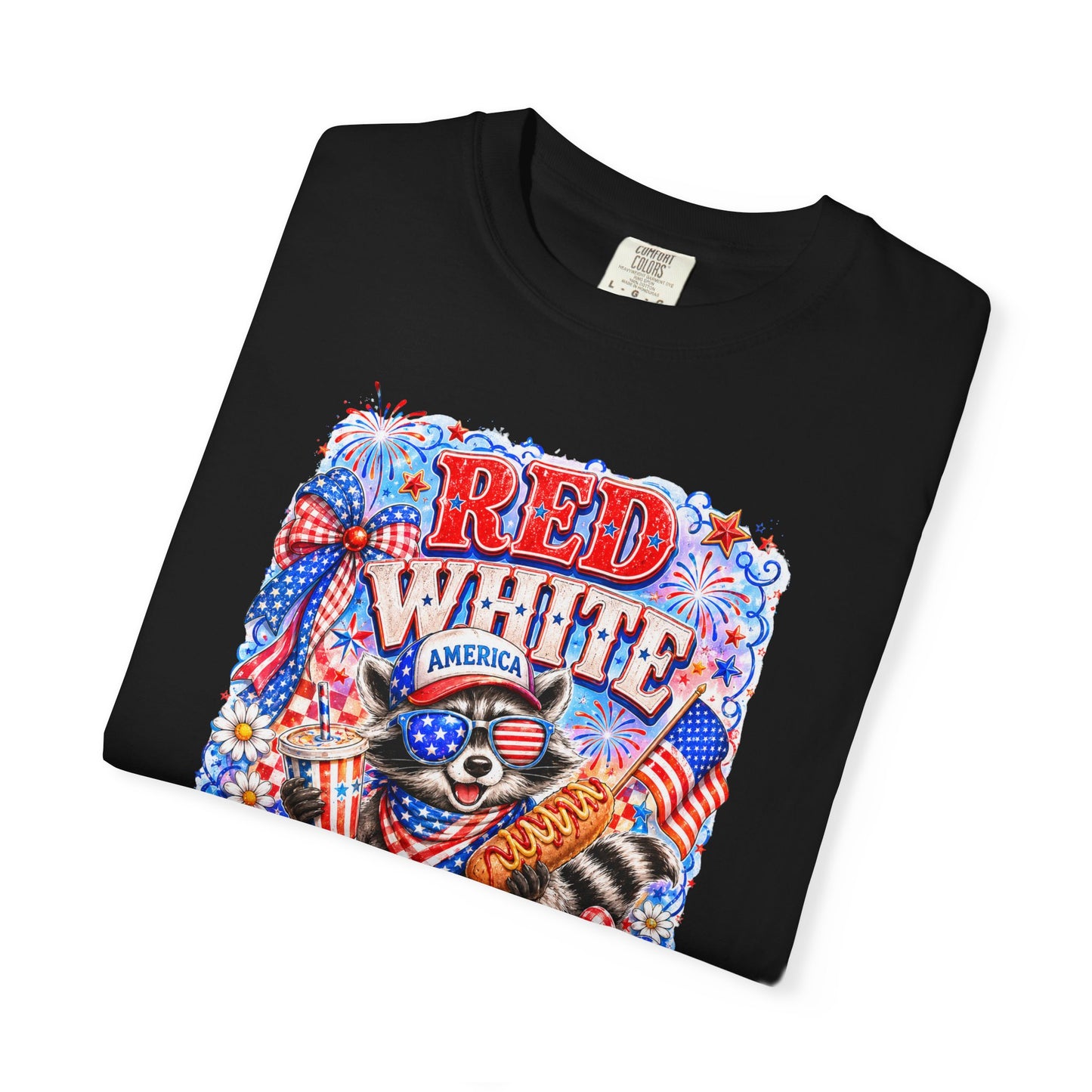 Patriotic "Red White Feral" Graphic T-Shirt