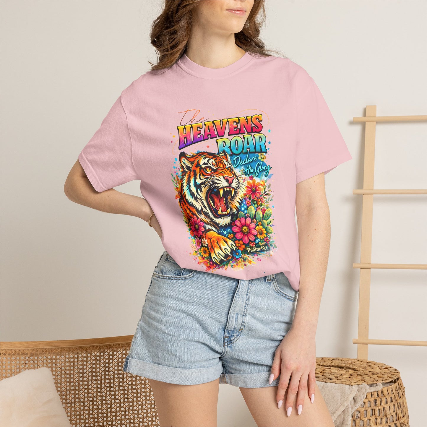 Heaven's Roar Tiger Graphic T-Shirt