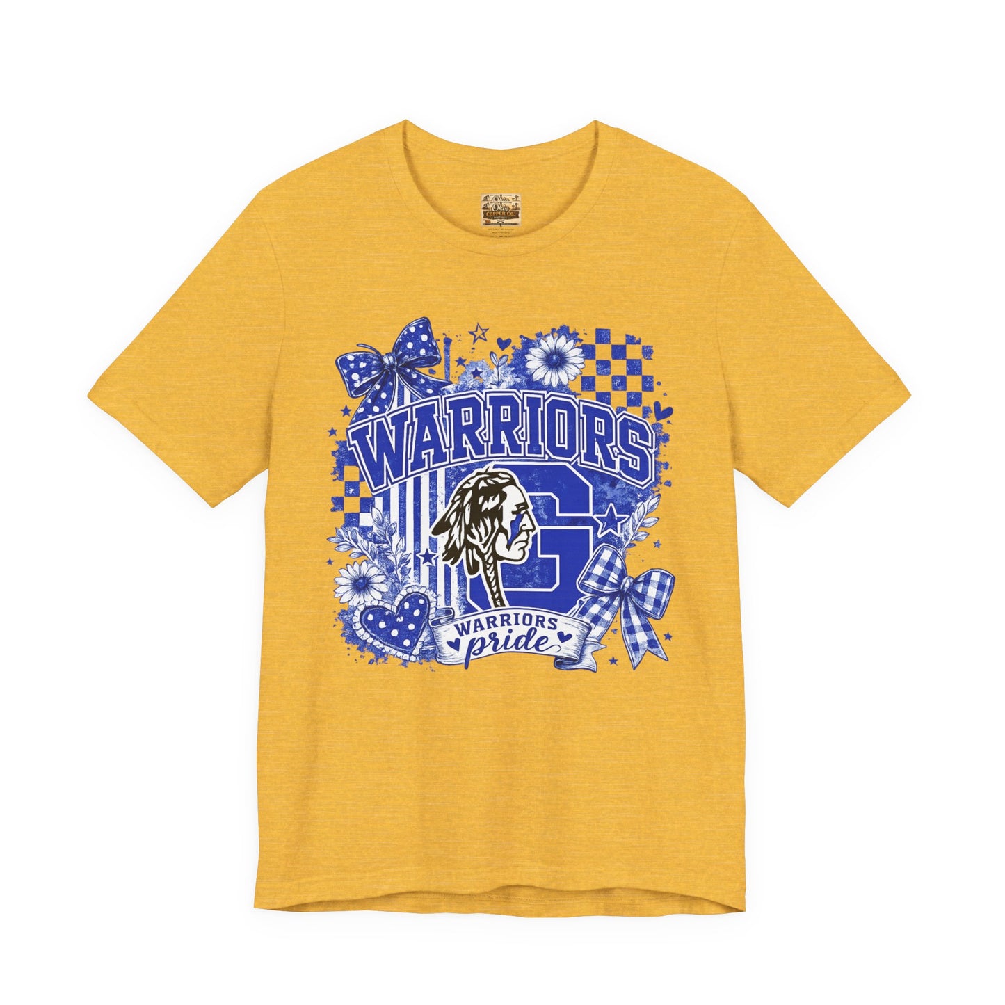 Warriors Pride Graphic Tee — School Spirit Warrior Mascot T-Shirt