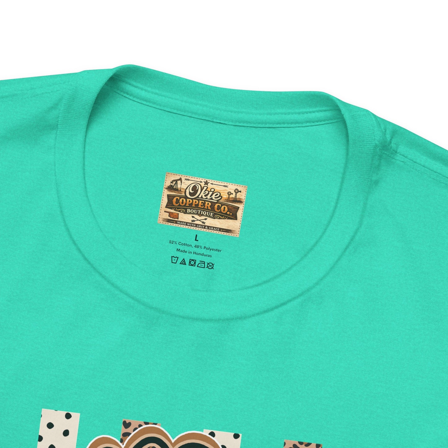 Counselor Tee — Retro Checkerboard & Leopard Print Graphic T-Shirt
