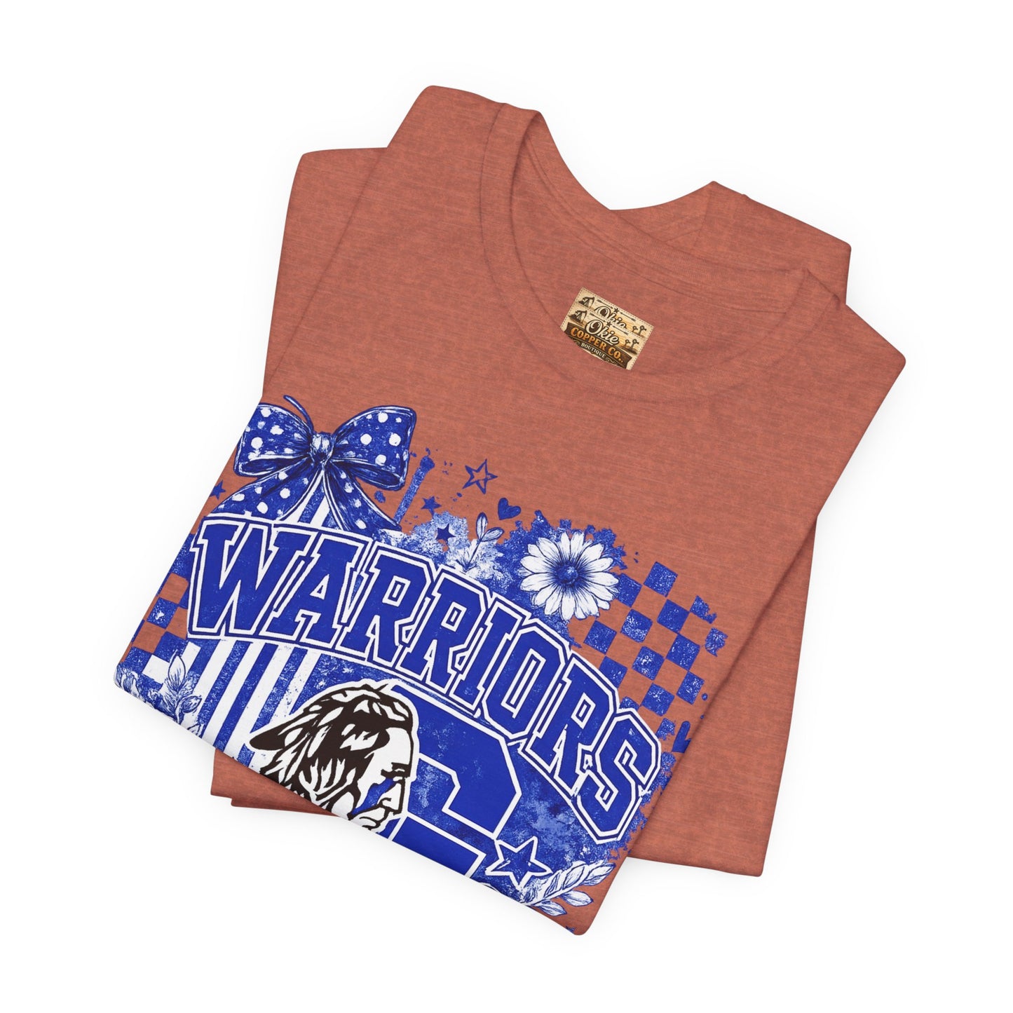 Warriors Pride Graphic Tee — School Spirit Warrior Mascot T-Shirt