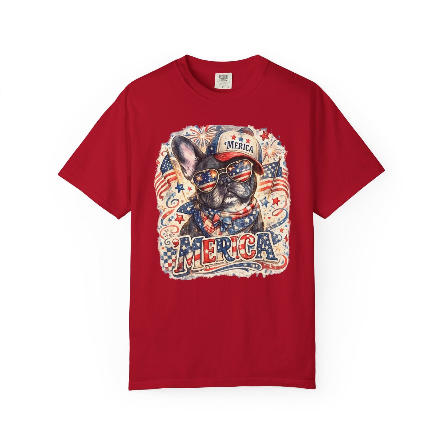 'Merica Patriotic French Bulldog T-Shirt