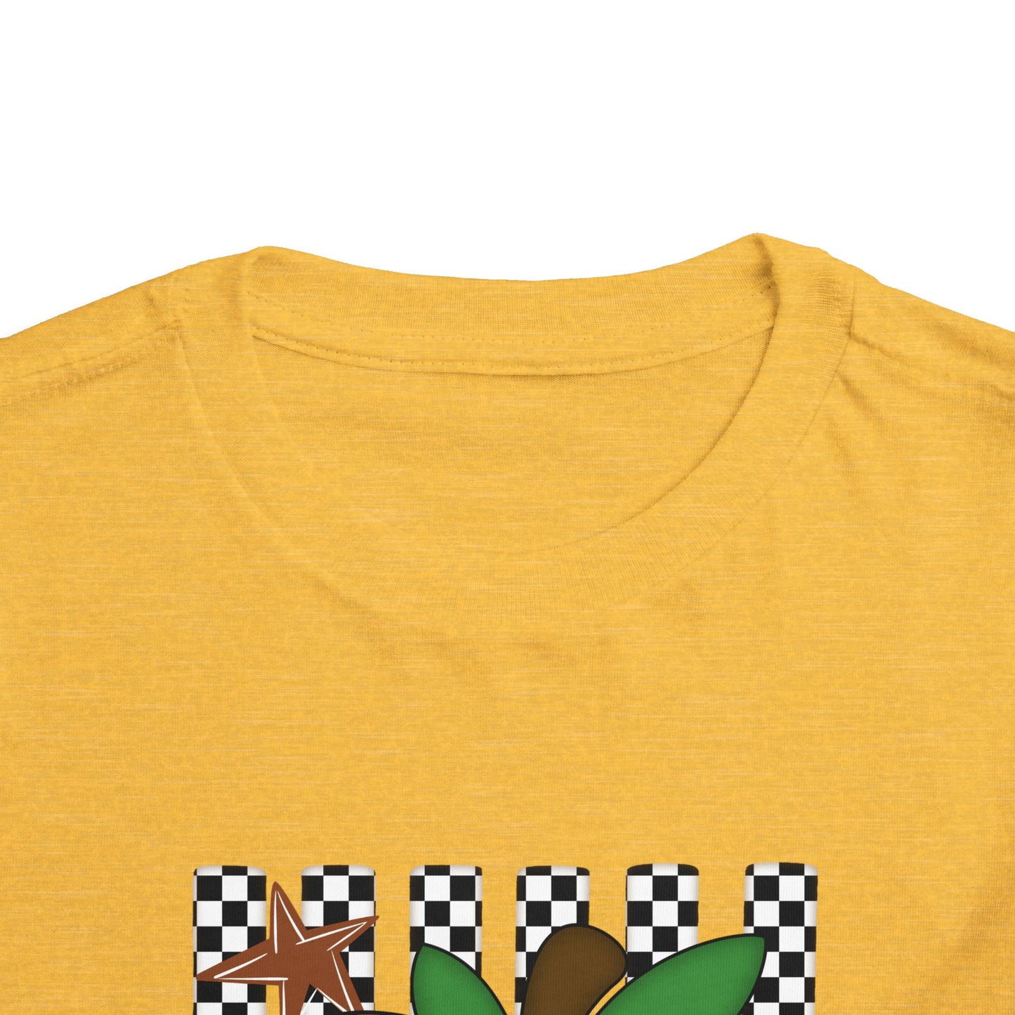 Kindergarten Leopard Apple Toddler Tee — Back-to-School Cute Checkered Shirt