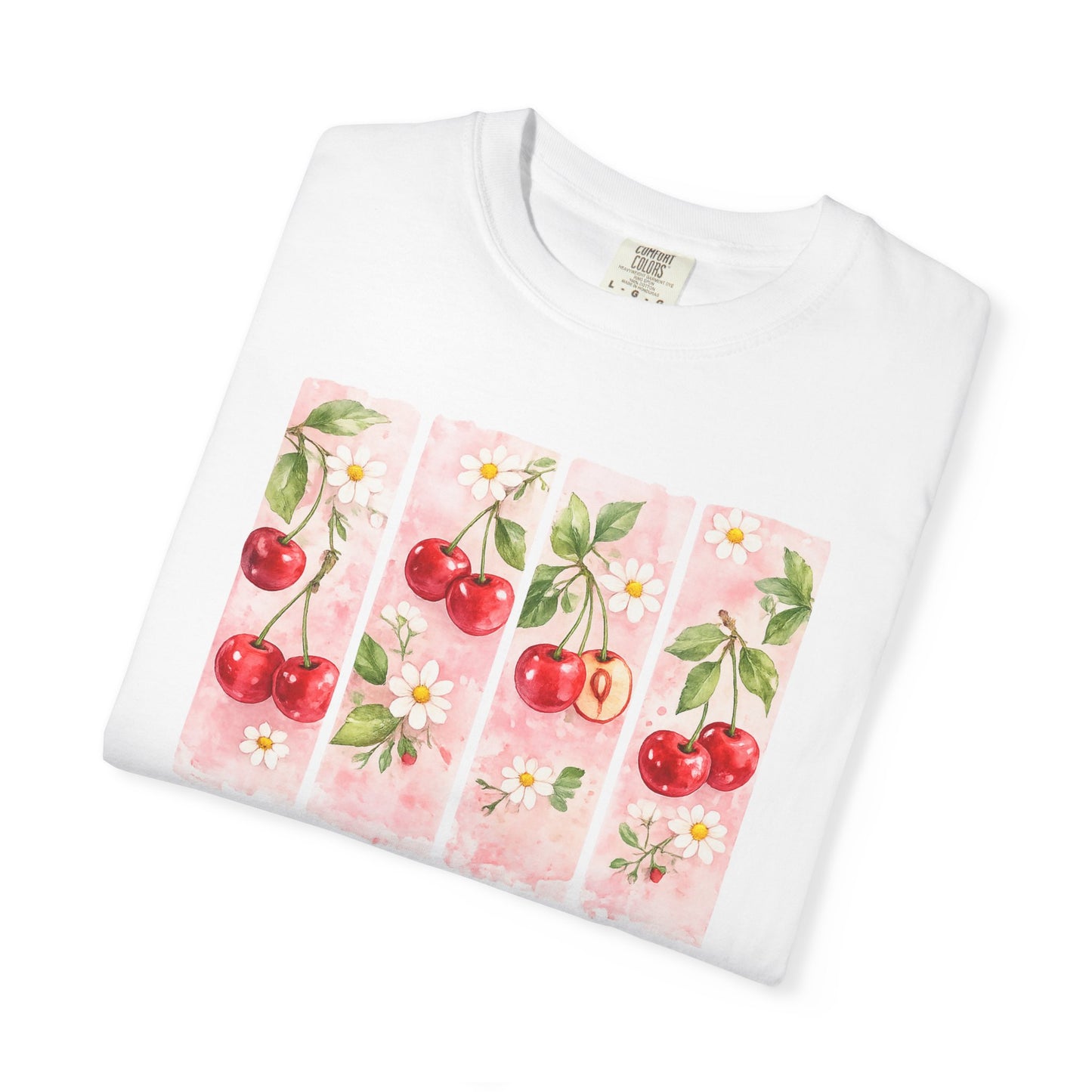 T-Shirt — "Taste & See His Goodness" Cherry Scripture Tee (Psalm 34:8)