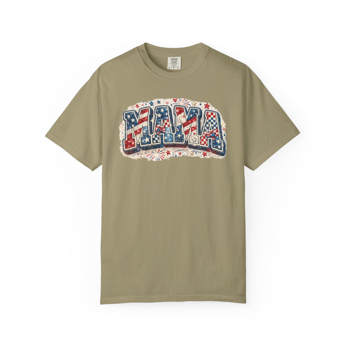 Mama Patriotic T-Shirt — Red White Blue Americana Graphic Tee