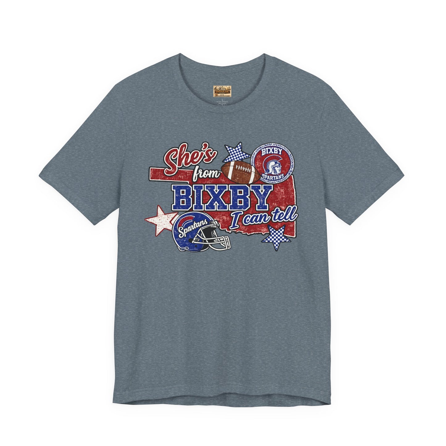 Bixby Football Tee — "She’s from Bixby I can tell" Vintage Team Shirt