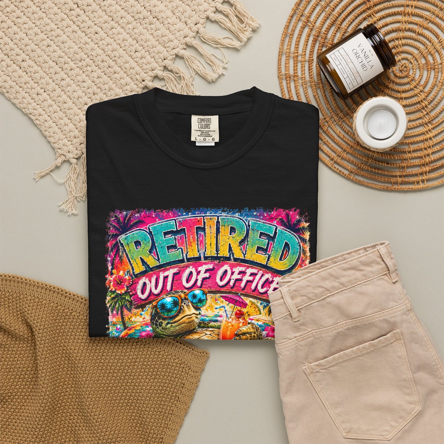 Retired Out of Office For Good T-Shirt — Funny Retirement Turtle Tee
