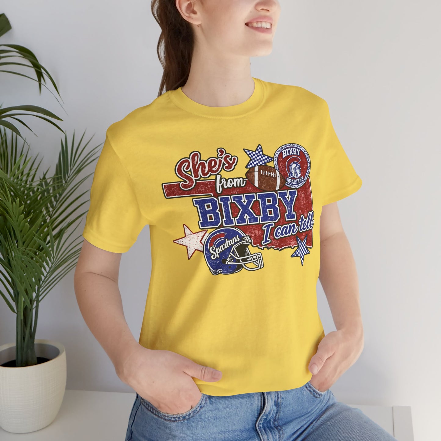 Bixby Football Tee — "She’s from Bixby I can tell" Vintage Team Shirt