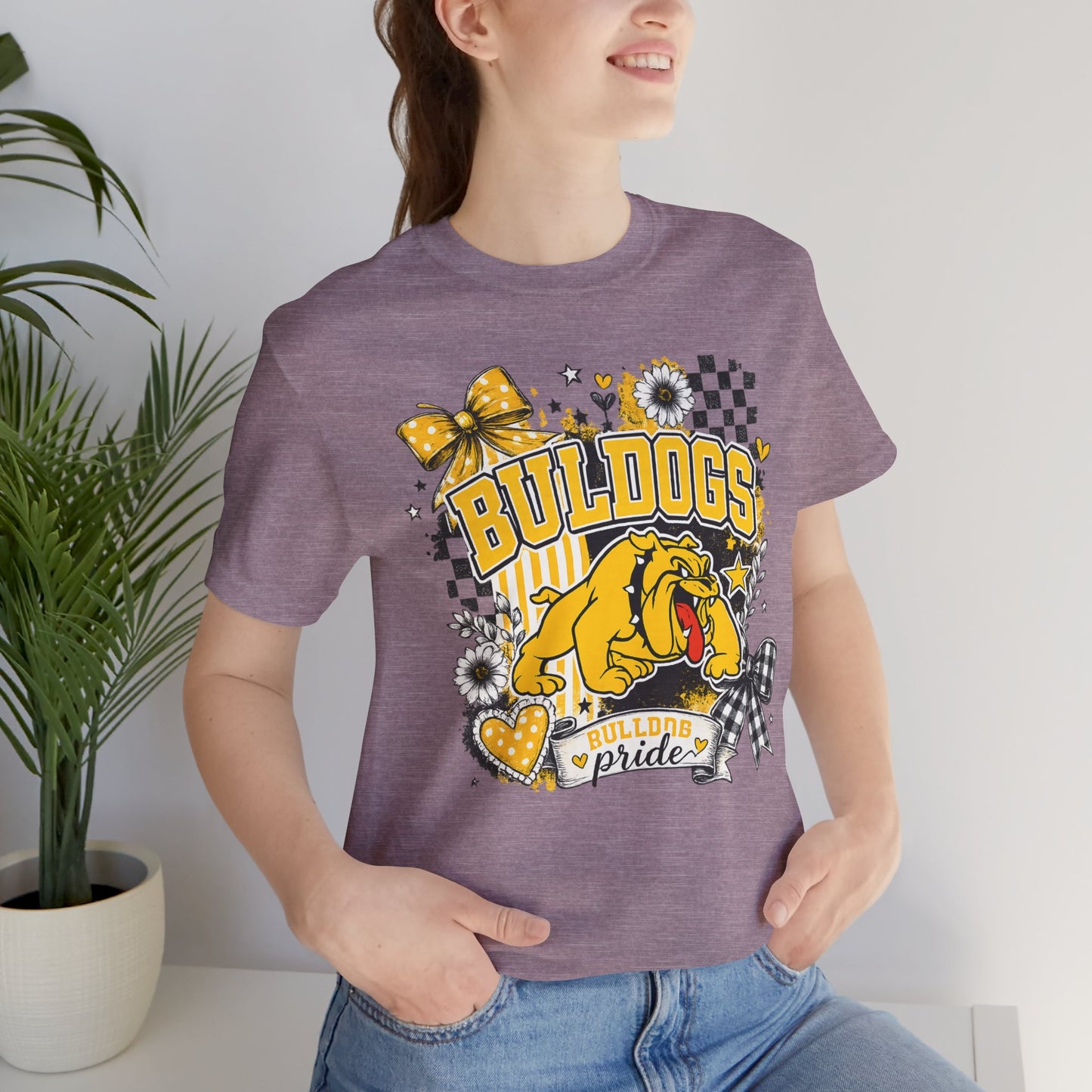 Bulldogs Pride T-Shirt – Yellow Mascot Graphic Tee