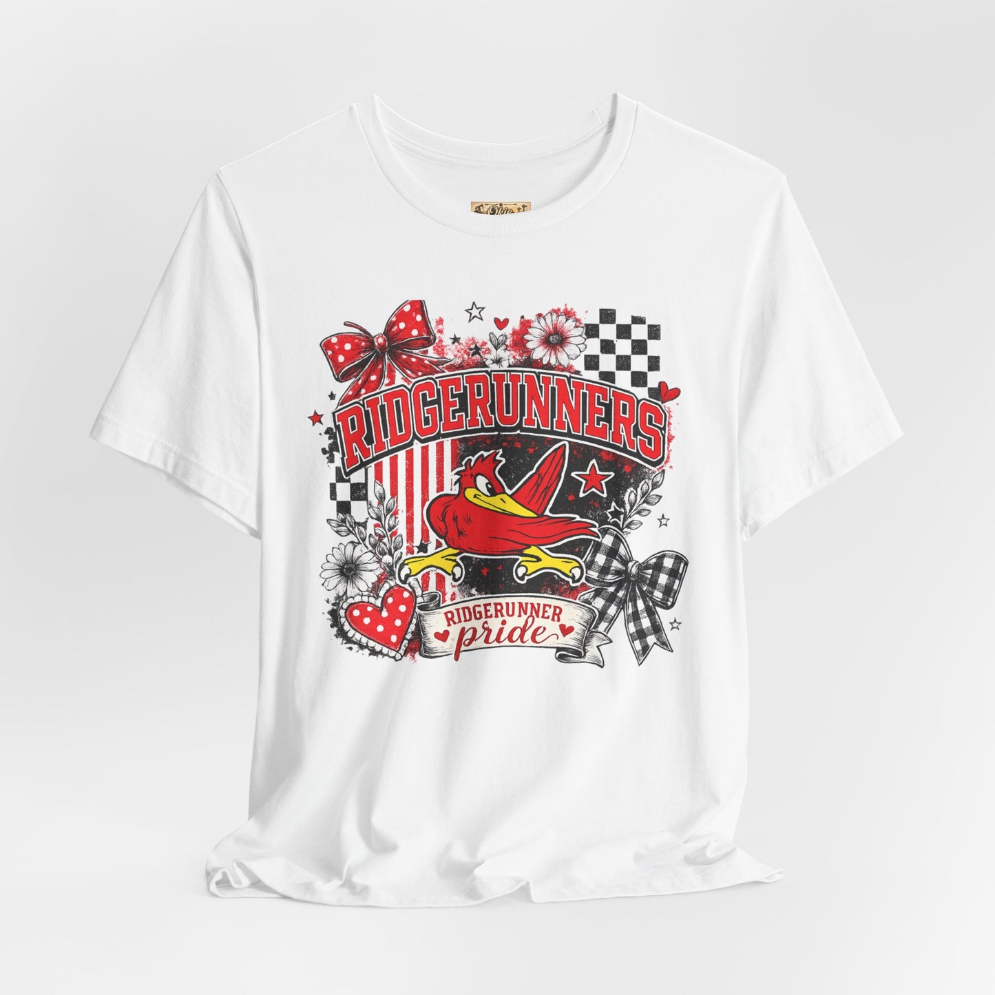 Ridgerunners Pride T-Shirt — School Mascot Red & Black Graphic Tee