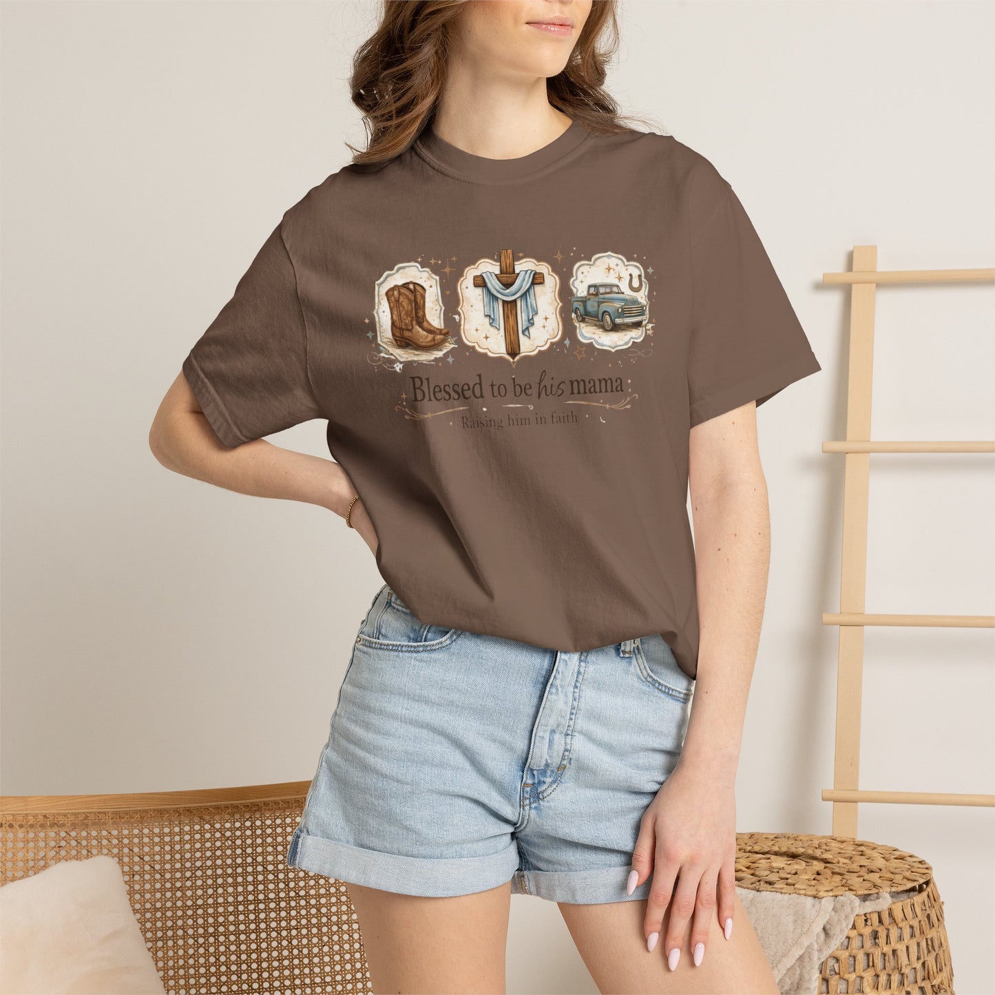 Blessed to Be His Mama T-Shirt — Christian Mama Faith Tee