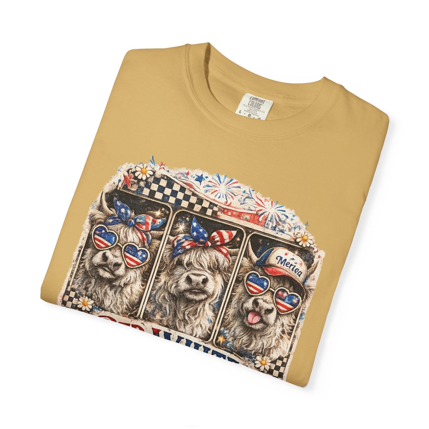 Patriotic Dogs "Red, White & Moo-d" T-Shirt