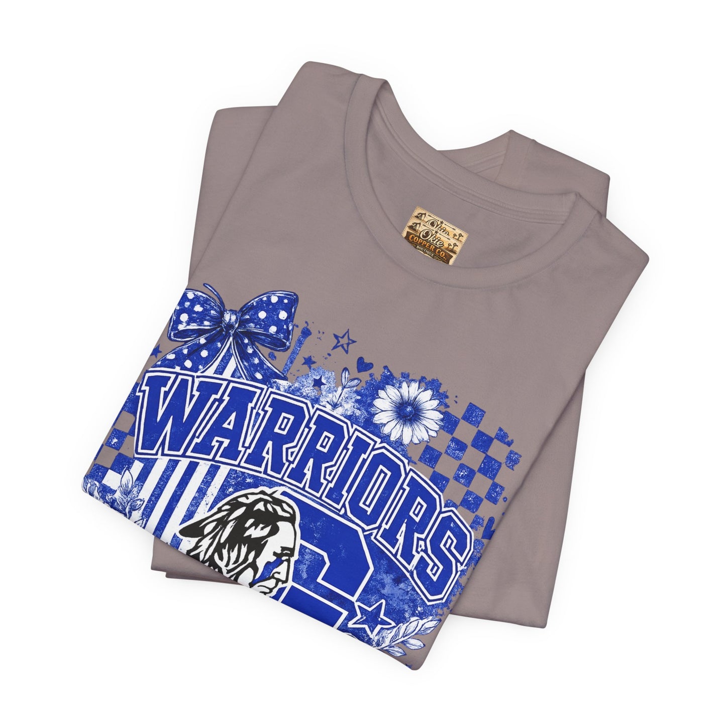 Warriors Pride Graphic Tee — School Spirit Warrior Mascot T-Shirt