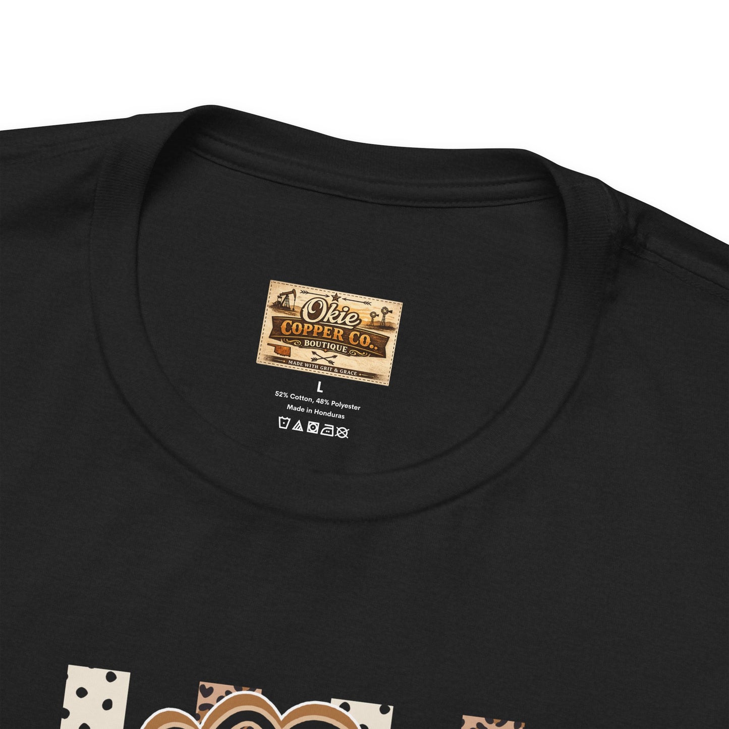 Counselor Tee — Retro Checkerboard & Leopard Print Graphic T-Shirt