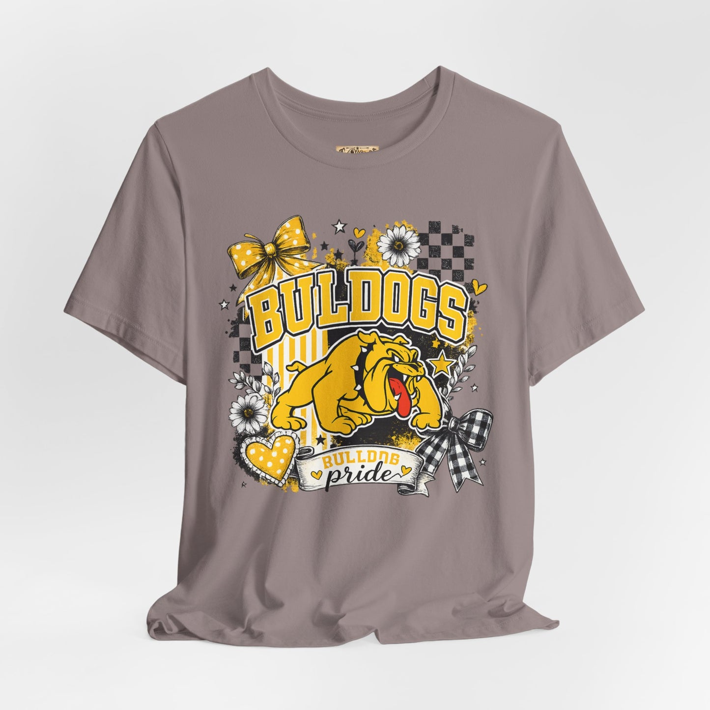 Bulldogs Pride T-Shirt – Yellow Mascot Graphic Tee