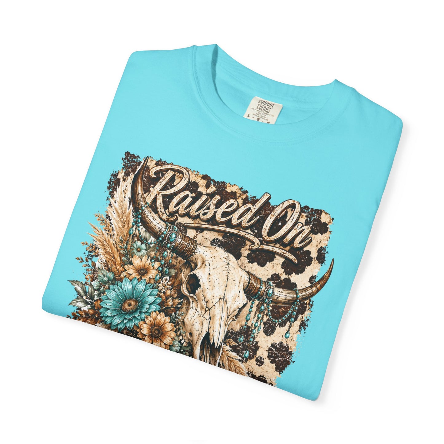 Raised On 90s Country T-Shirt — Vintage Cow Skull Western Tee