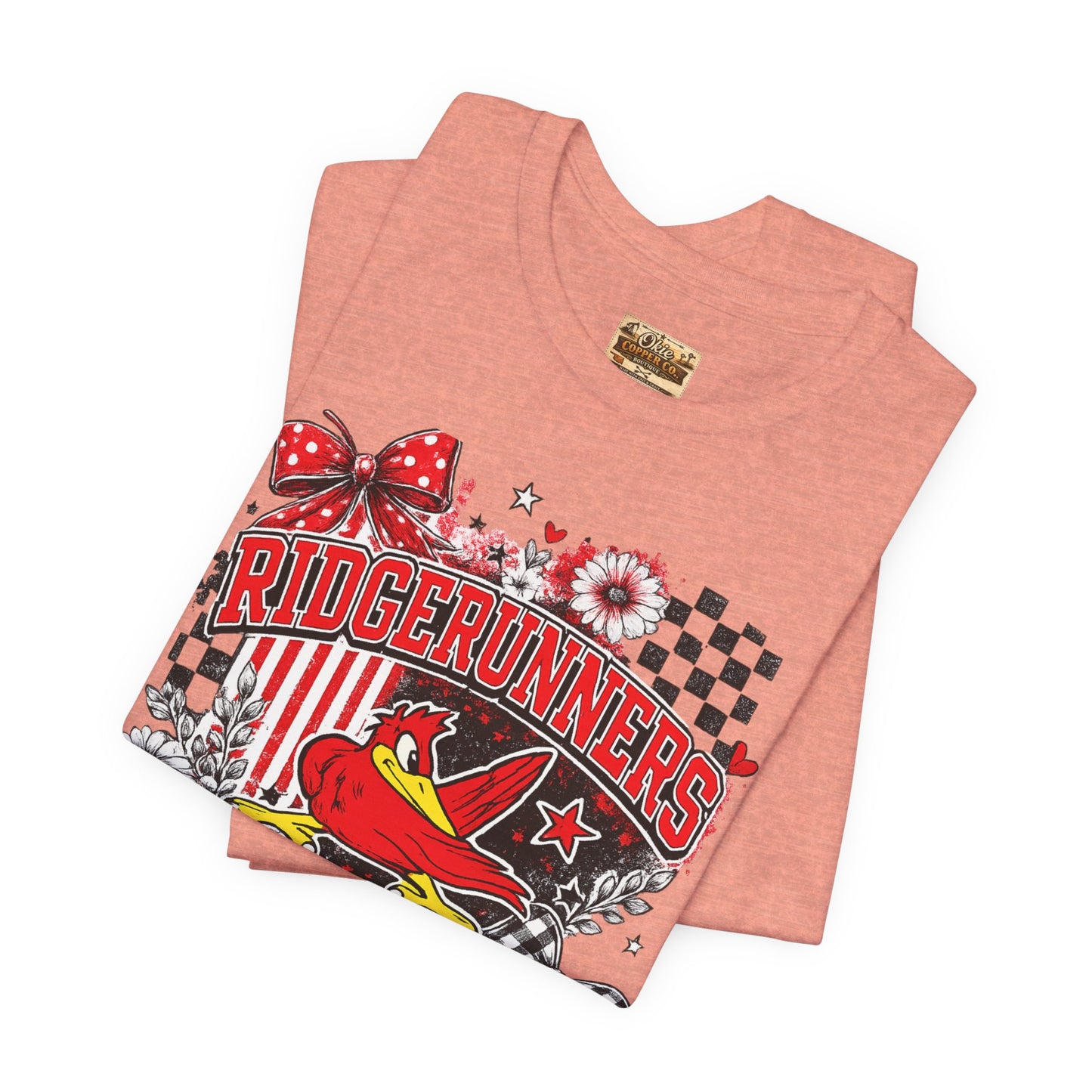 Ridgerunners Pride T-Shirt — School Mascot Red & Black Graphic Tee