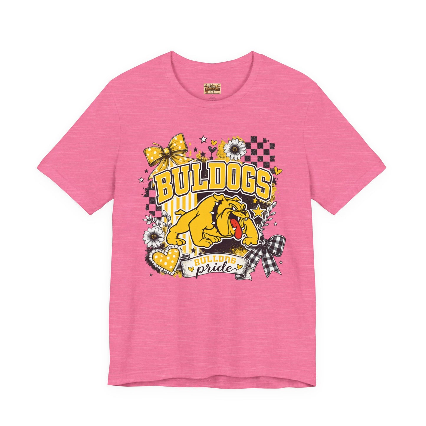 Bulldogs Pride T-Shirt – Yellow Mascot Graphic Tee