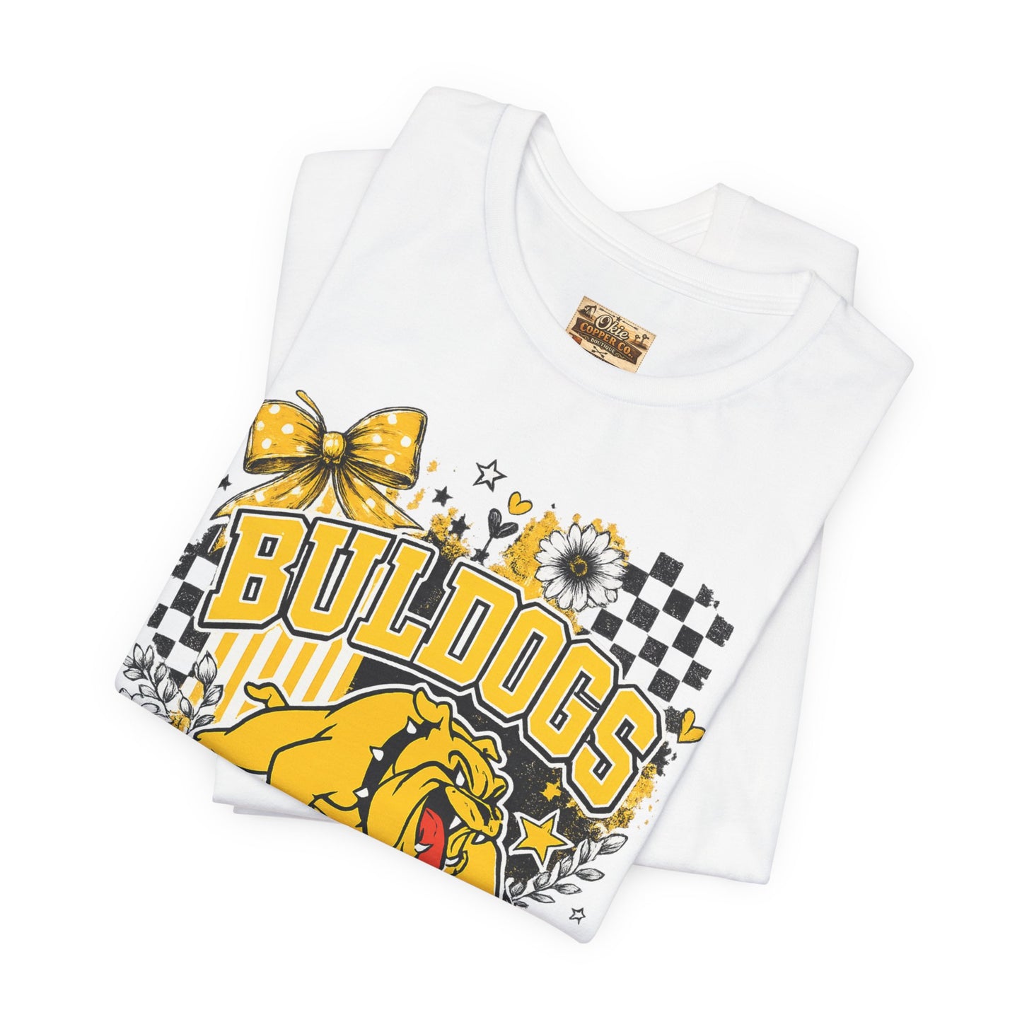 Bulldogs Pride T-Shirt – Yellow Mascot Graphic Tee