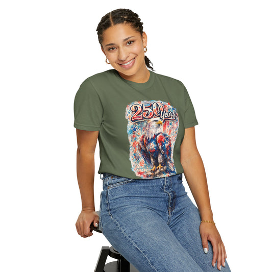 250 Years Eagle T-Shirt — Patriotic Anniversary Graphic Tee