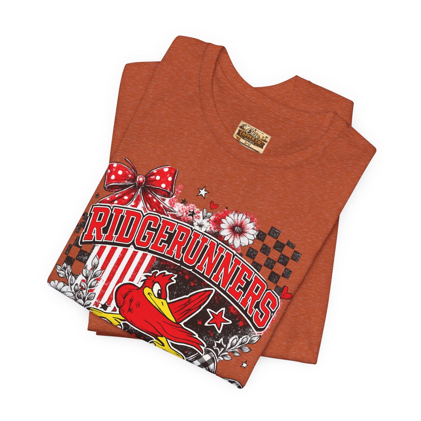 Ridgerunners Pride T-Shirt — School Mascot Red & Black Graphic Tee