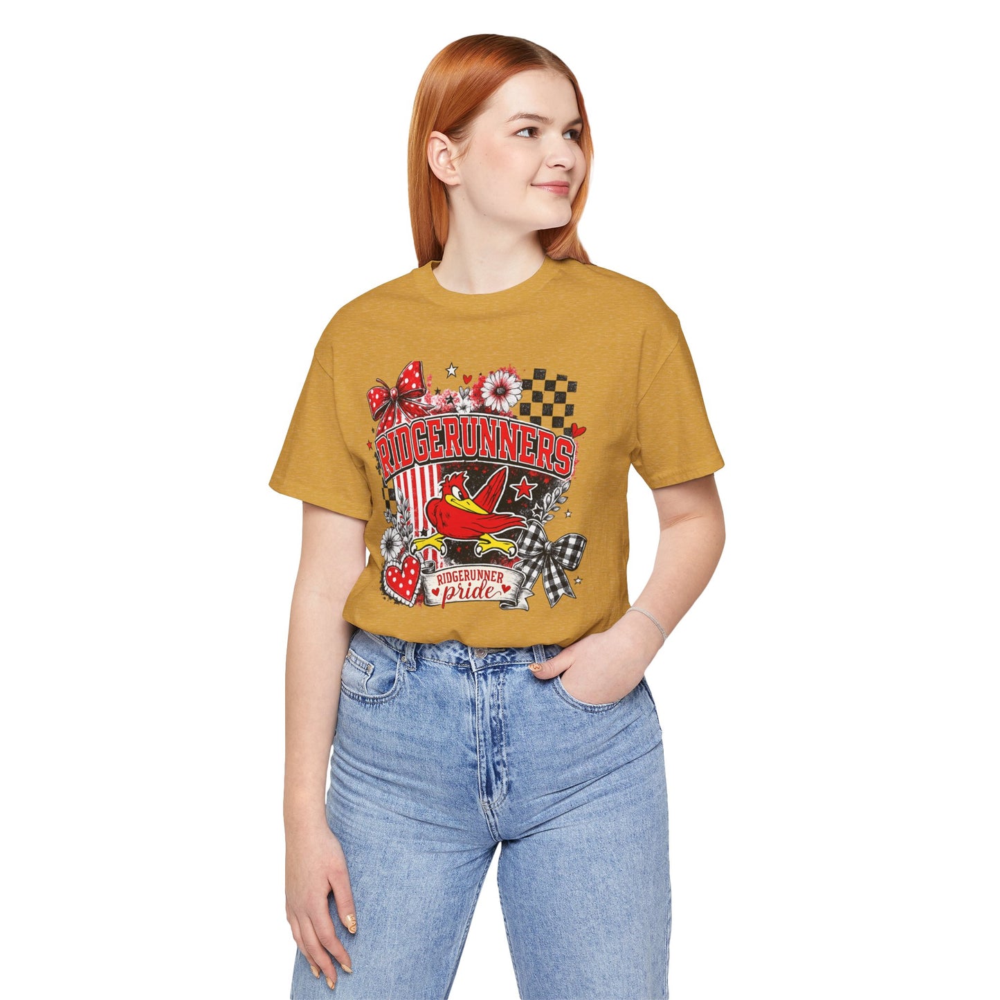 Ridgerunners Pride T-Shirt — School Mascot Red & Black Graphic Tee
