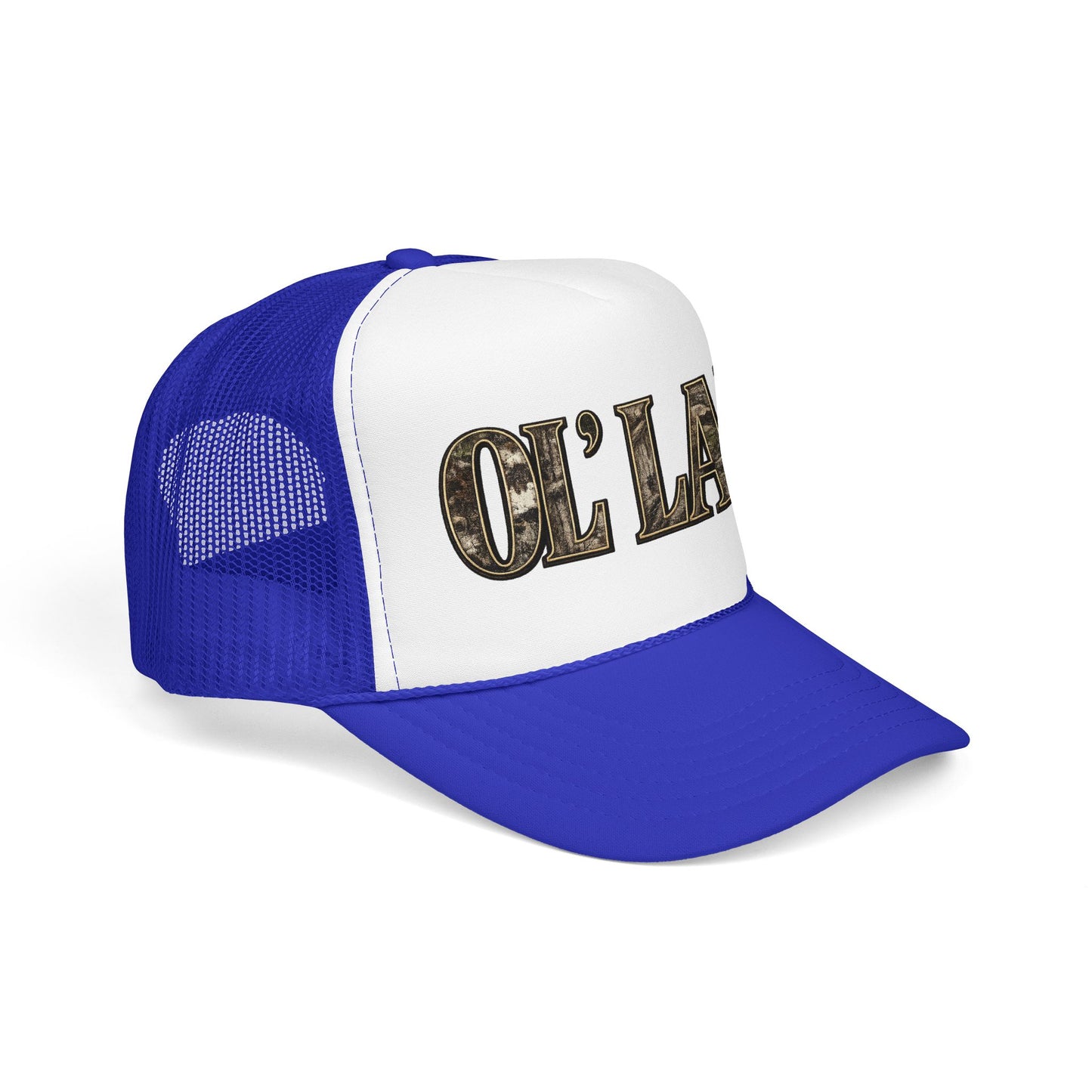 Ol' Lady Trucker Hat — Vintage Rustic Foam Cap for Country Style