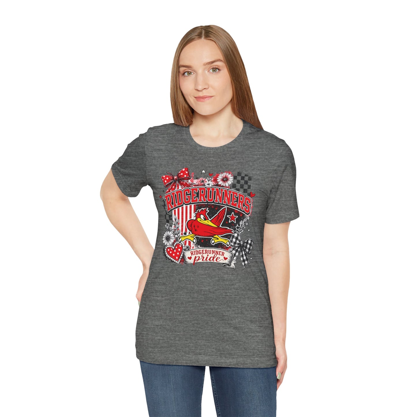 Ridgerunners Pride T-Shirt — School Mascot Red & Black Graphic Tee