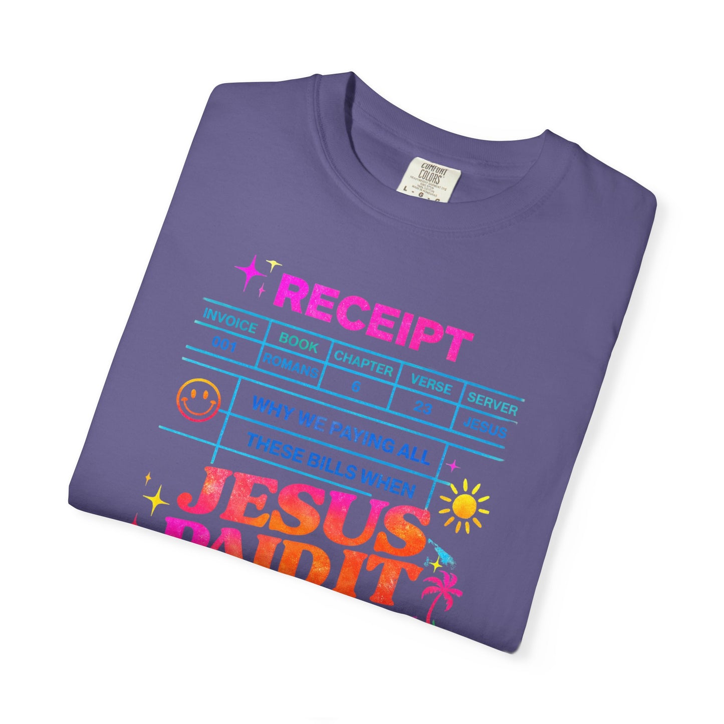 Jesus Paid It All Receipt T-Shirt