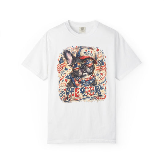 'Merica Patriotic French Bulldog T-Shirt