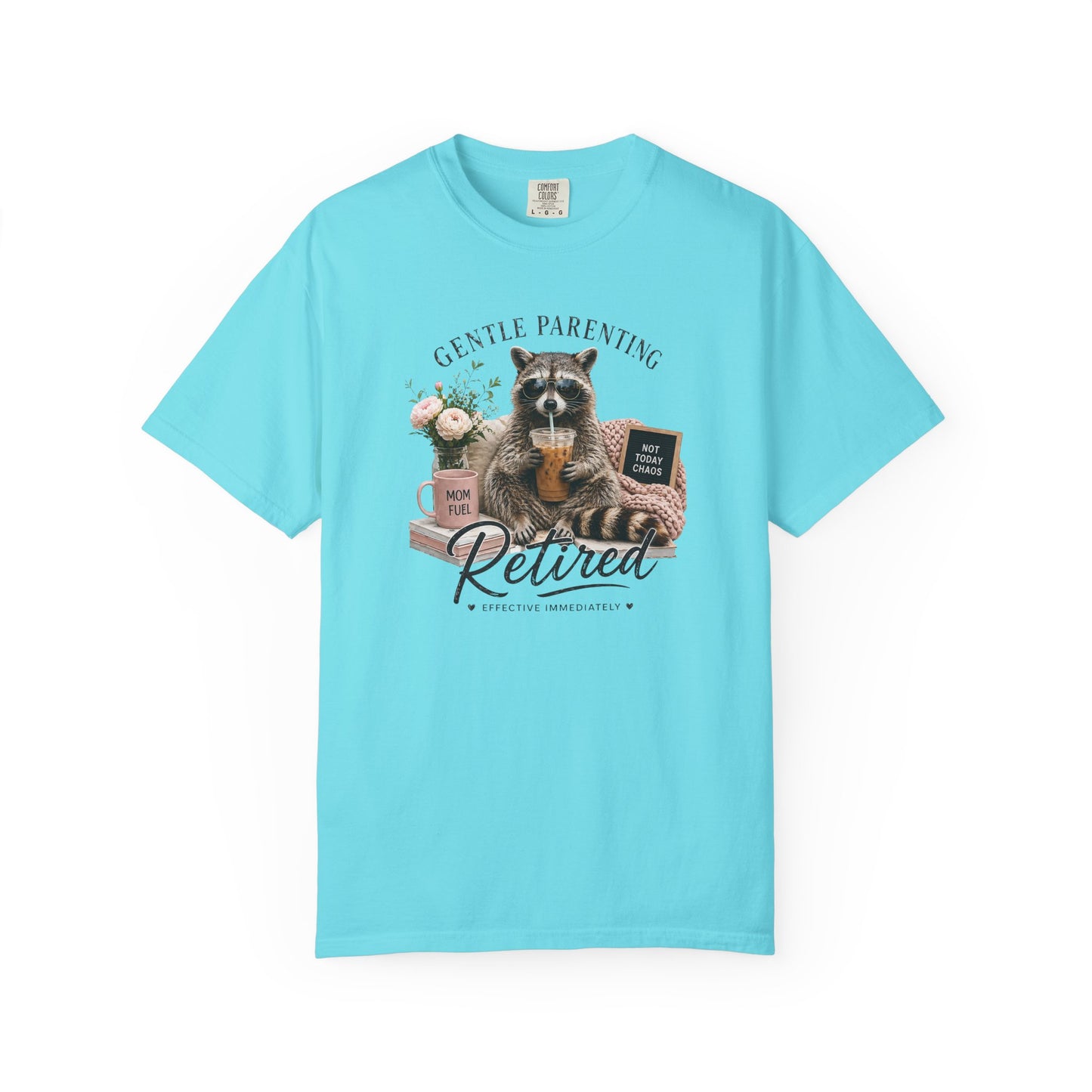Retired Gentle Parenting Raccoon T-Shirt