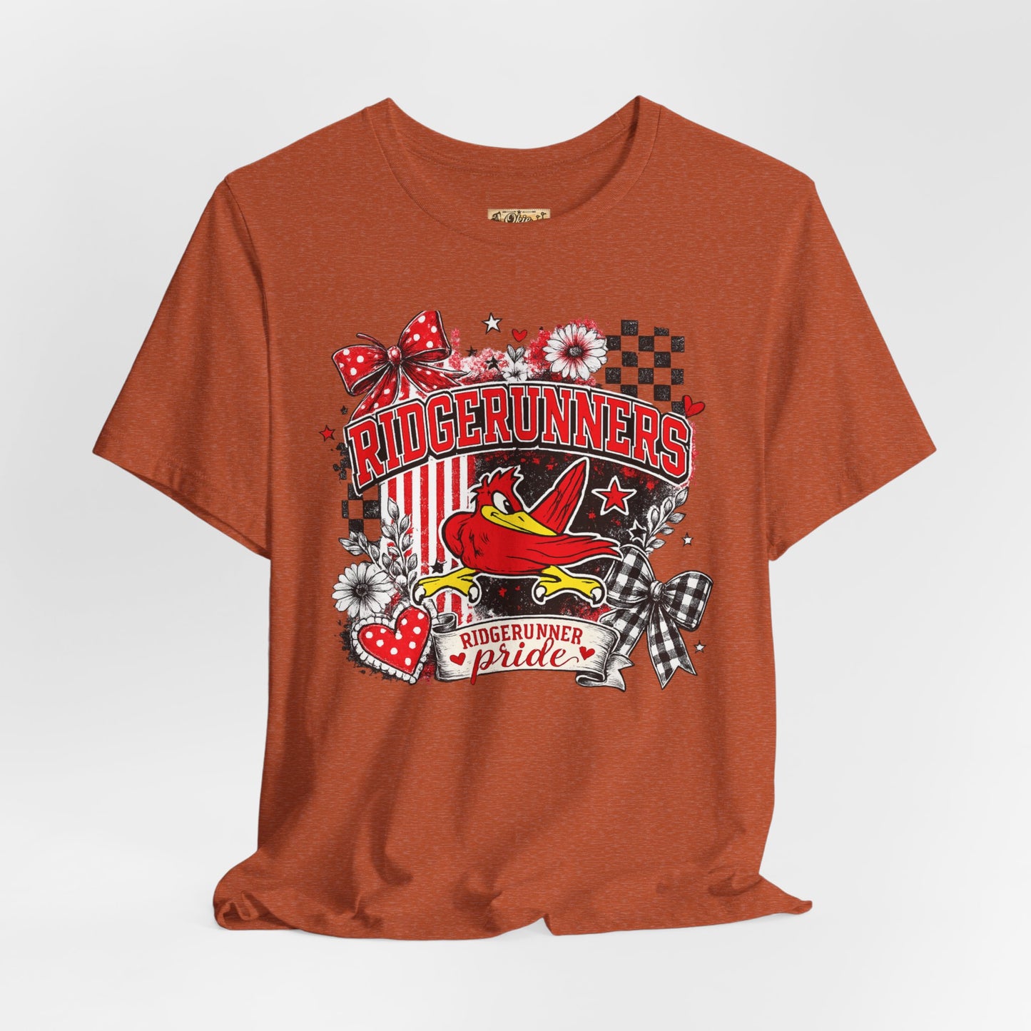 Ridgerunners Pride T-Shirt — School Mascot Red & Black Graphic Tee