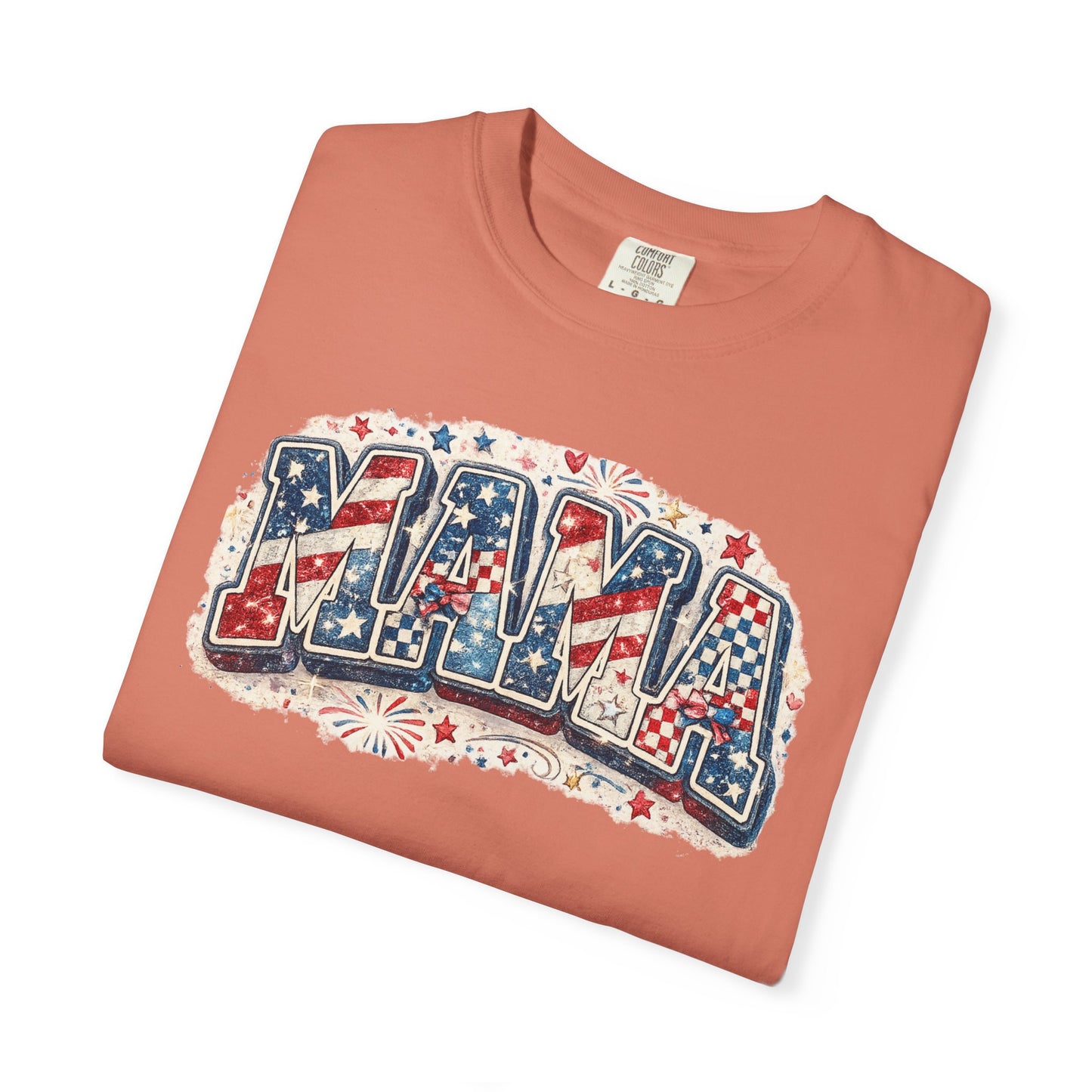 Mama Patriotic T-Shirt — Red White Blue Americana Graphic Tee