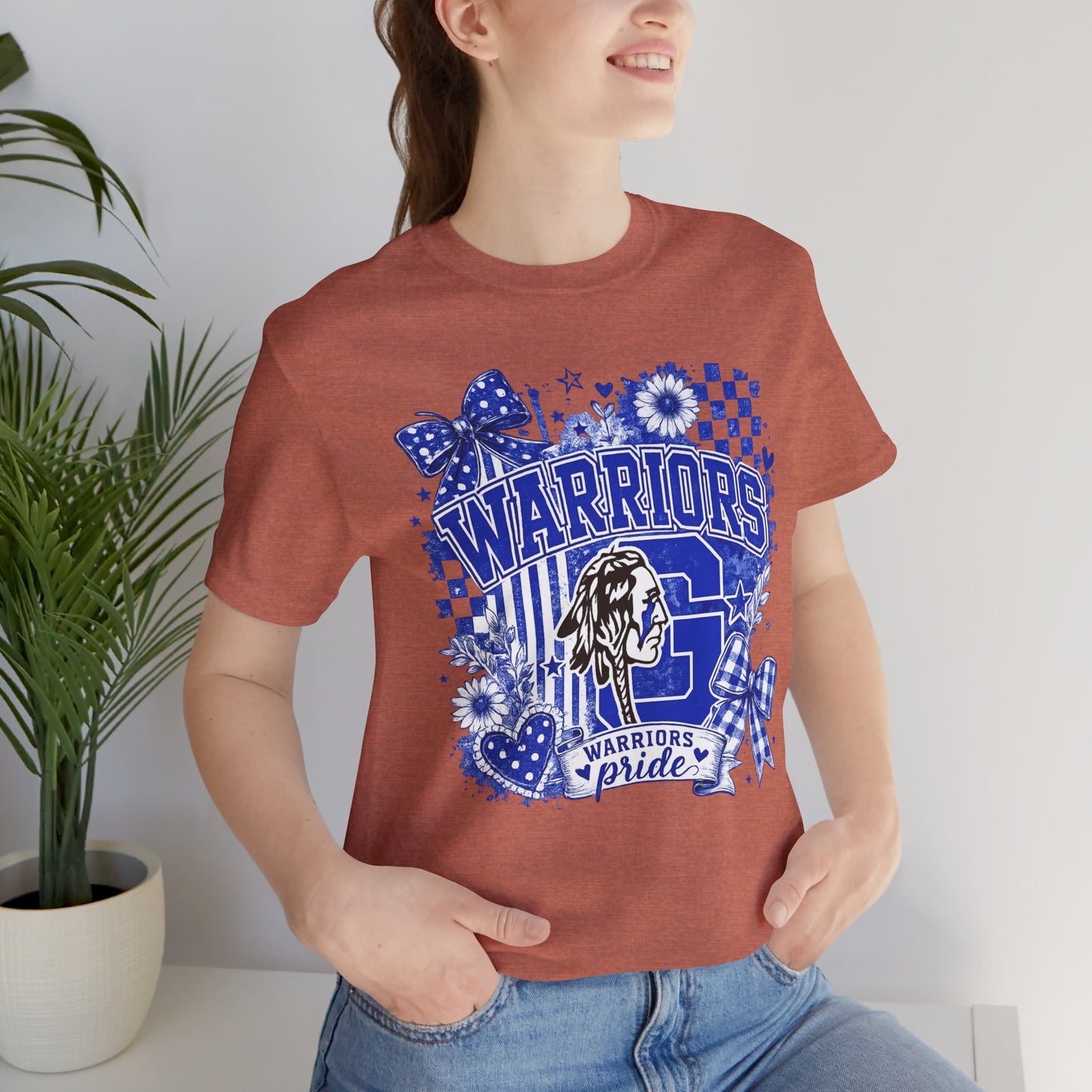 Warriors Pride Graphic Tee — School Spirit Warrior Mascot T-Shirt