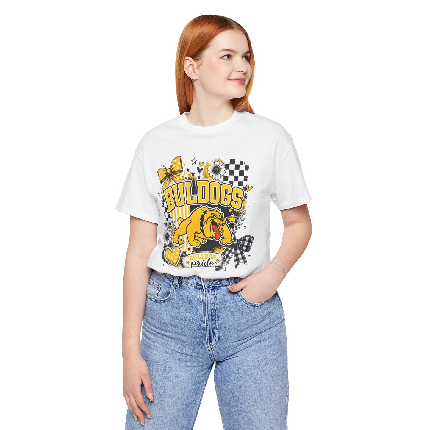 Bulldogs Pride T-Shirt – Yellow Mascot Graphic Tee