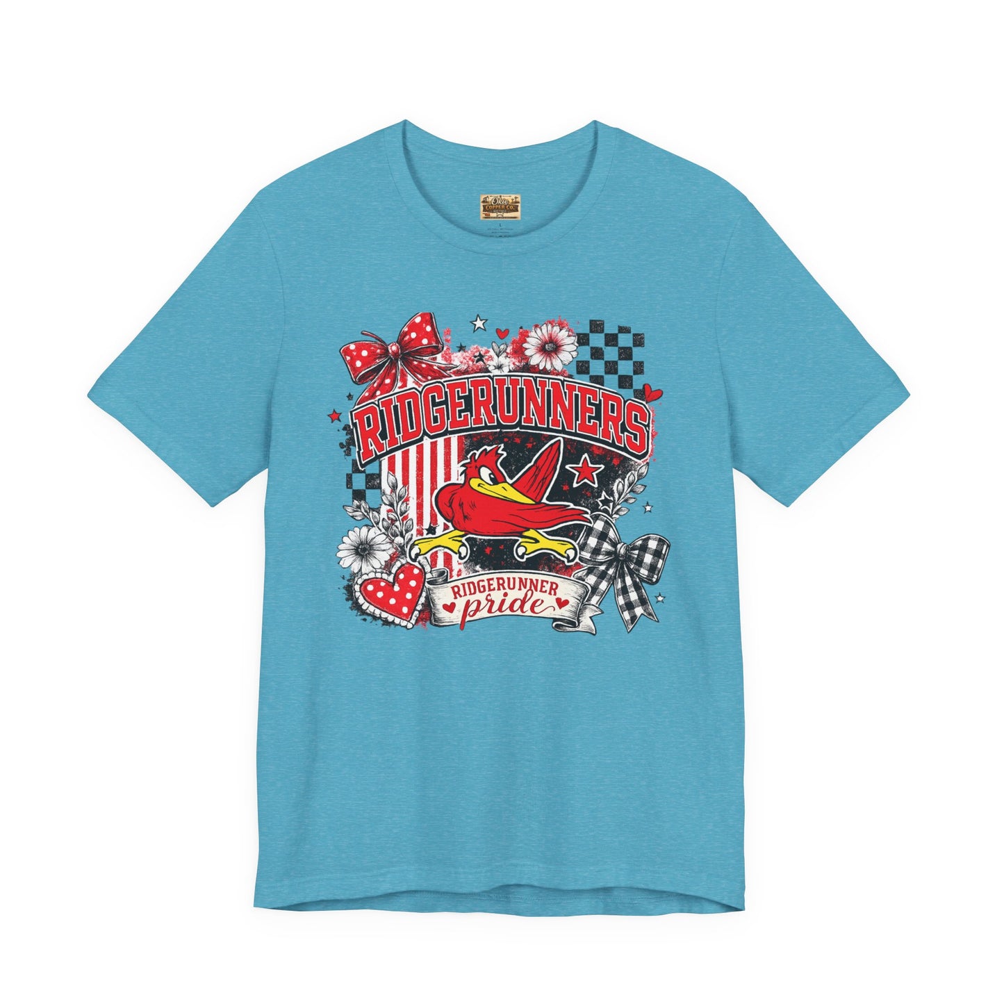 Ridgerunners Pride T-Shirt — School Mascot Red & Black Graphic Tee