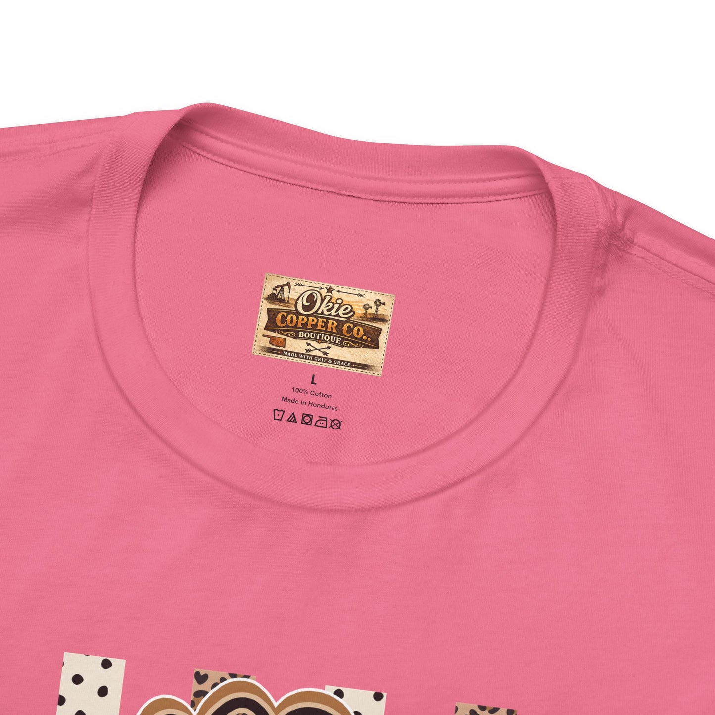Sped S Monogram Tee — Checkerboard Leopard Graphic T-Shirt