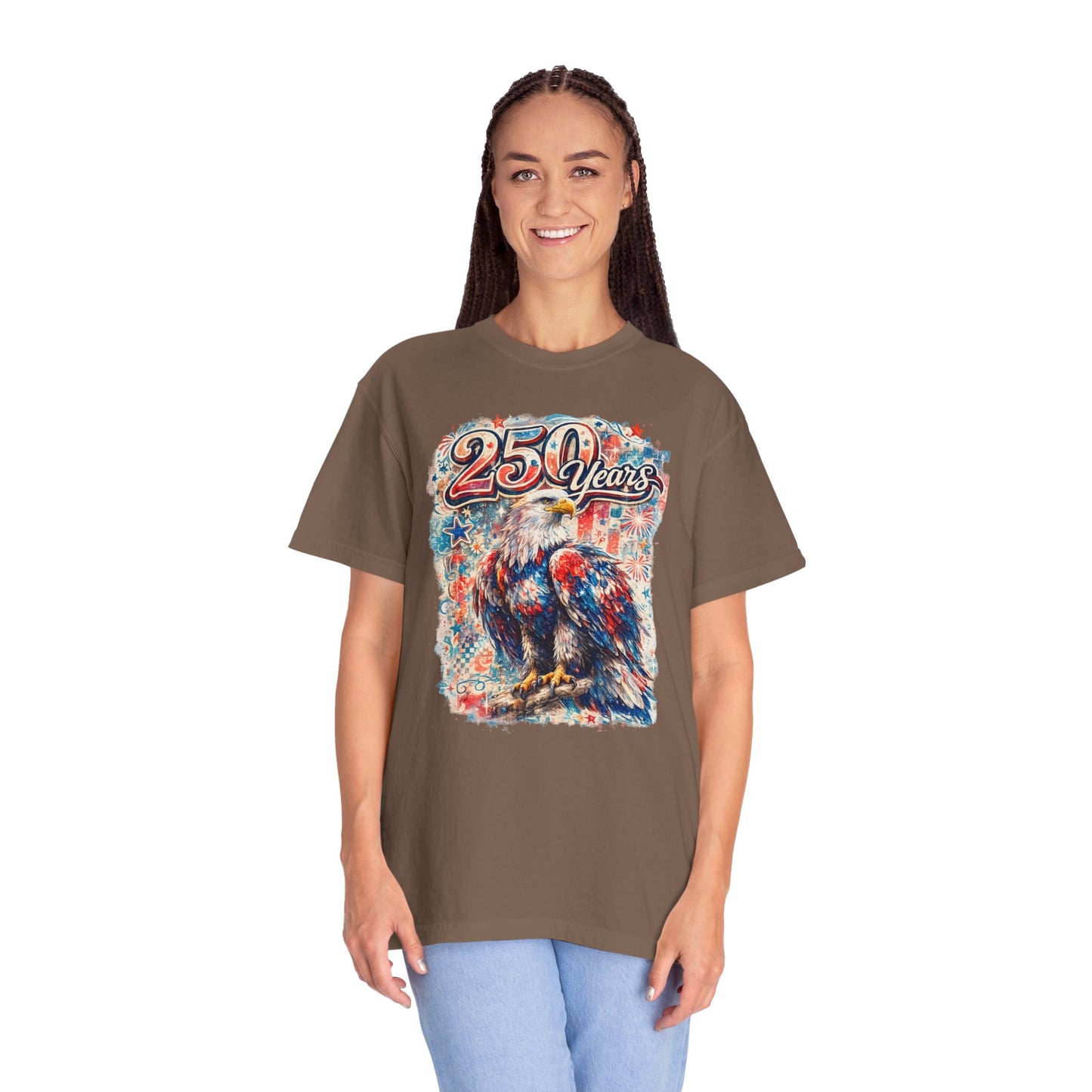 250 Years Eagle T-Shirt — Patriotic Anniversary Graphic Tee