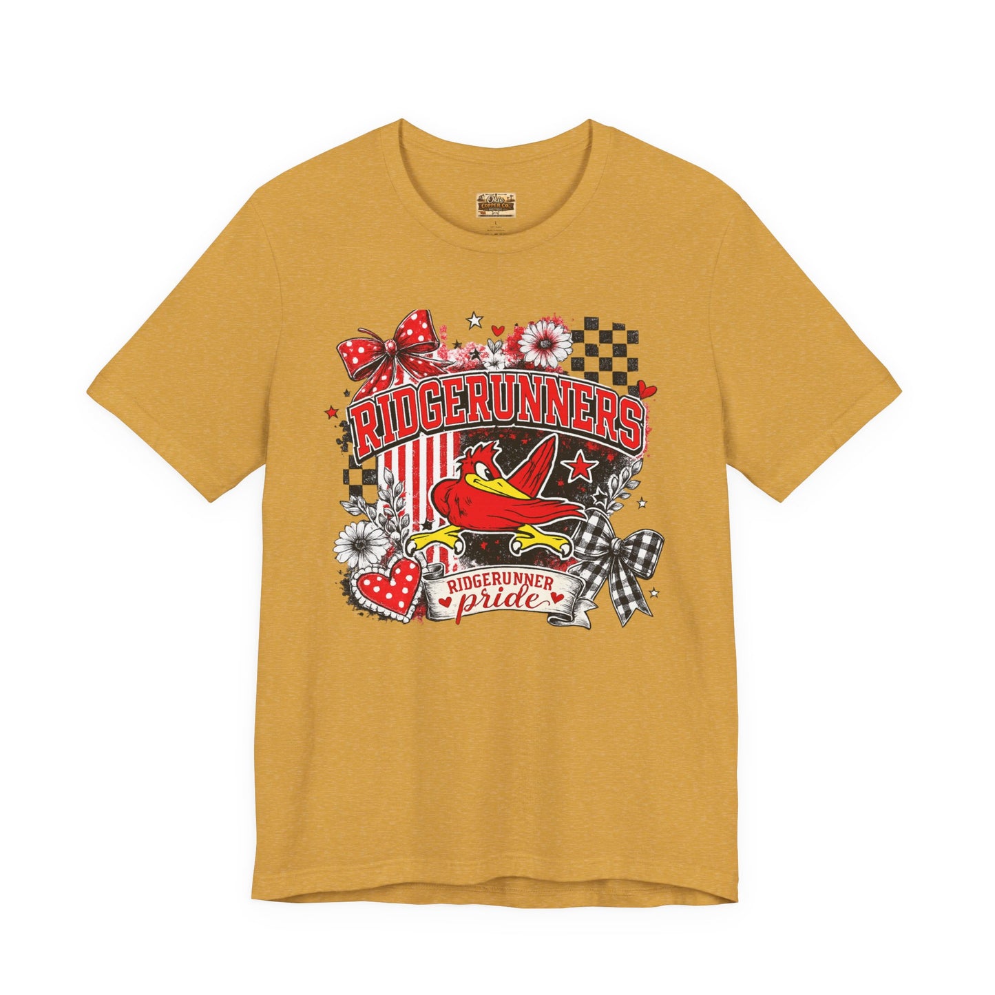 Ridgerunners Pride T-Shirt — School Mascot Red & Black Graphic Tee