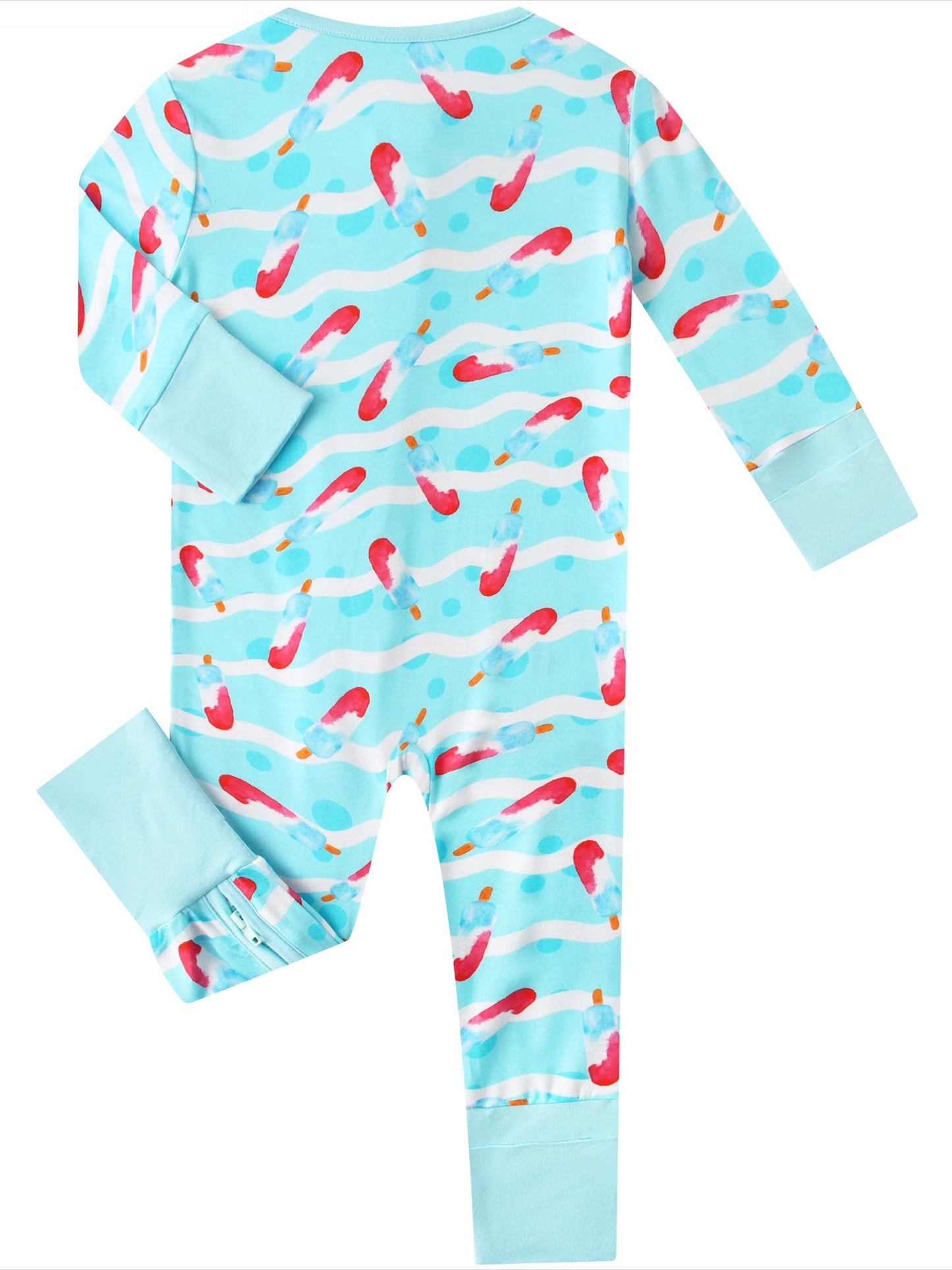 Ice Cream Bamboo Baby Convertible Zippy Romper