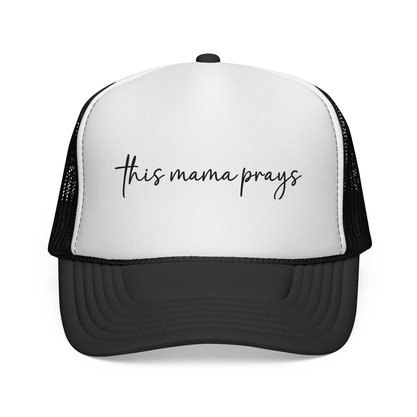 This Mama Prays Trucker Cap — Religious Mom Prayer Hat