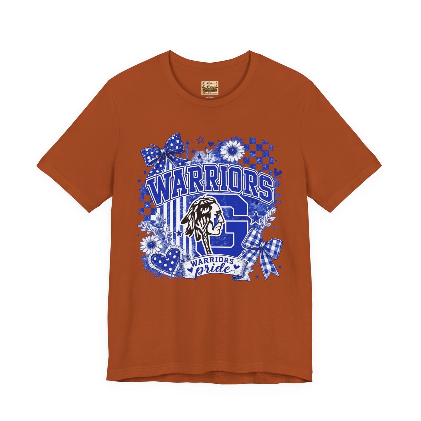 Warriors Pride Graphic Tee — School Spirit Warrior Mascot T-Shirt