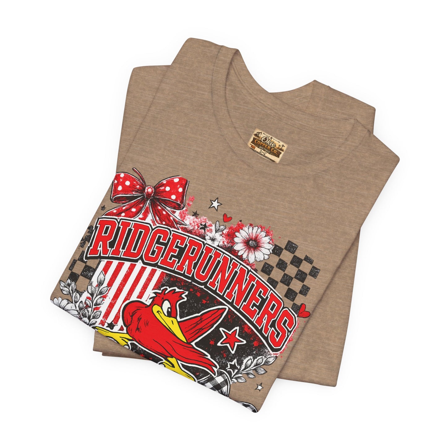 Ridgerunners Pride T-Shirt — School Mascot Red & Black Graphic Tee