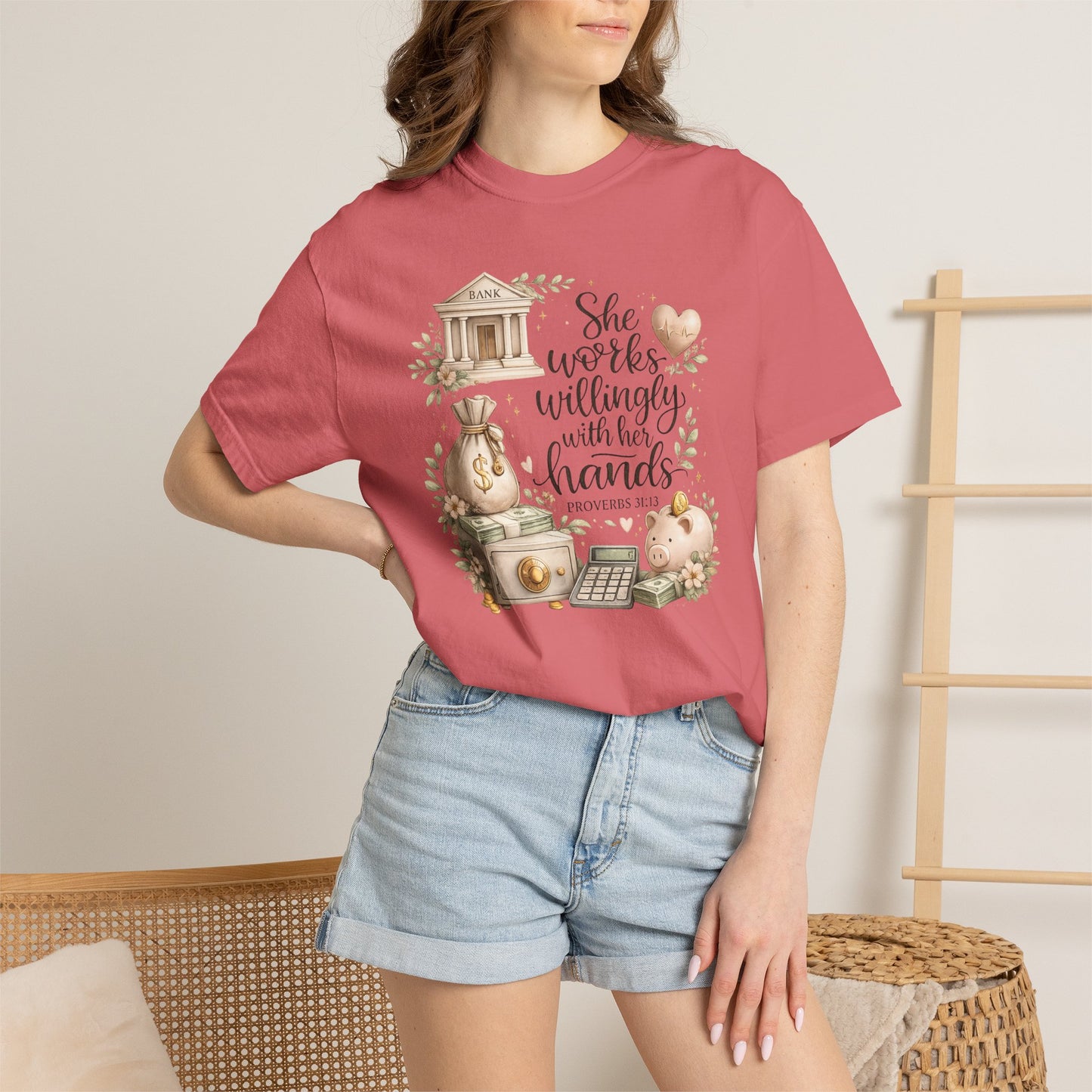 She Works Willingly With Her Hands T-Shirt — Banker