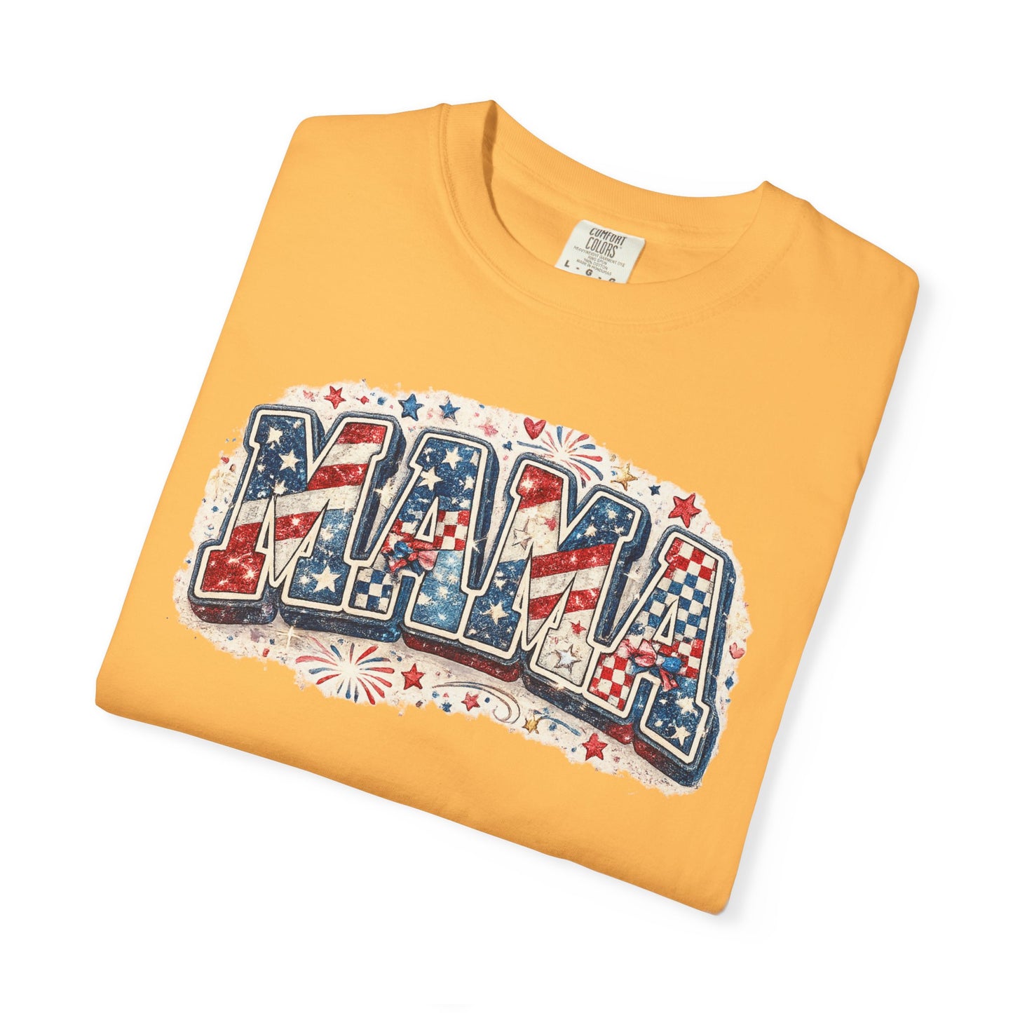 Mama Patriotic T-Shirt — Red White Blue Americana Graphic Tee