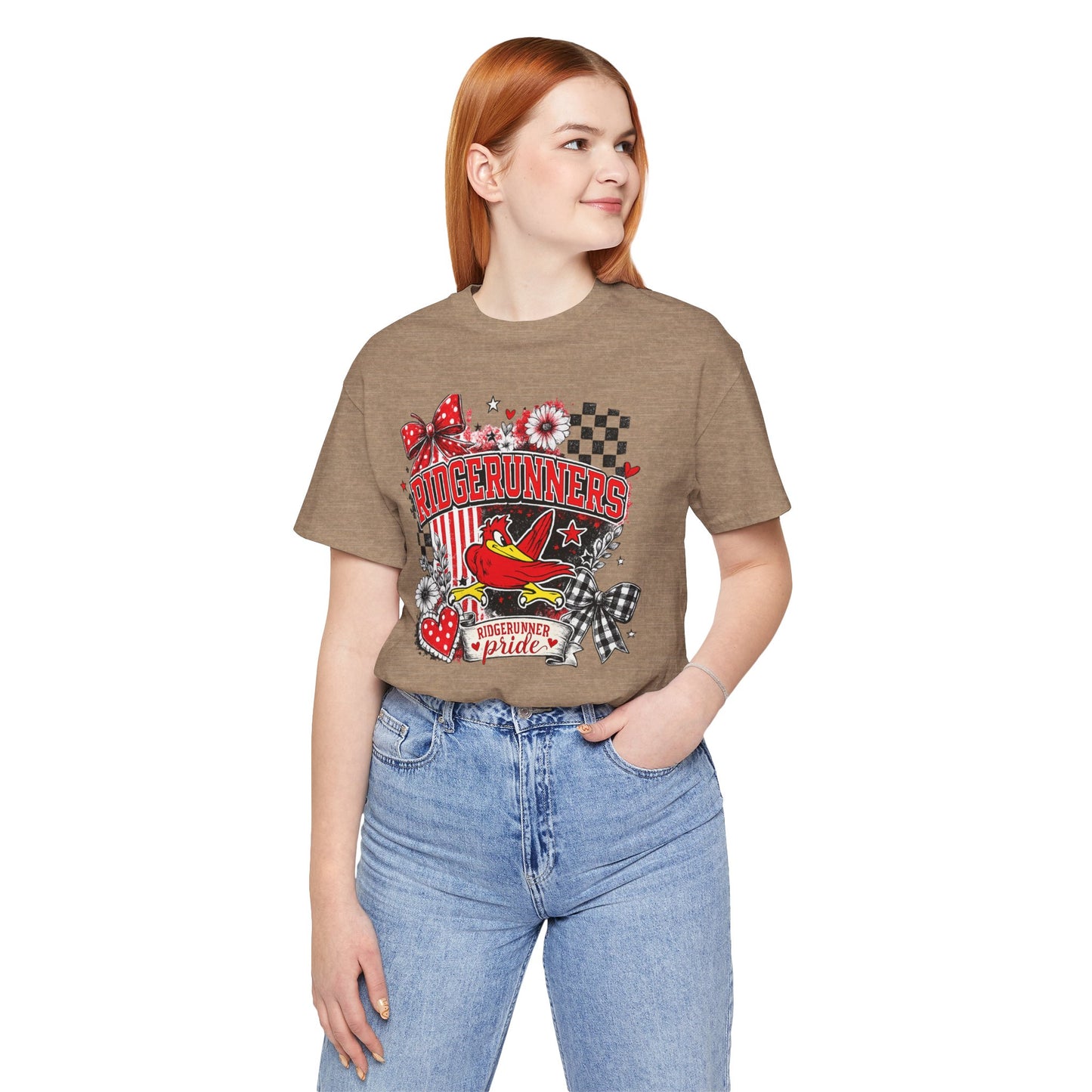 Ridgerunners Pride T-Shirt — School Mascot Red & Black Graphic Tee