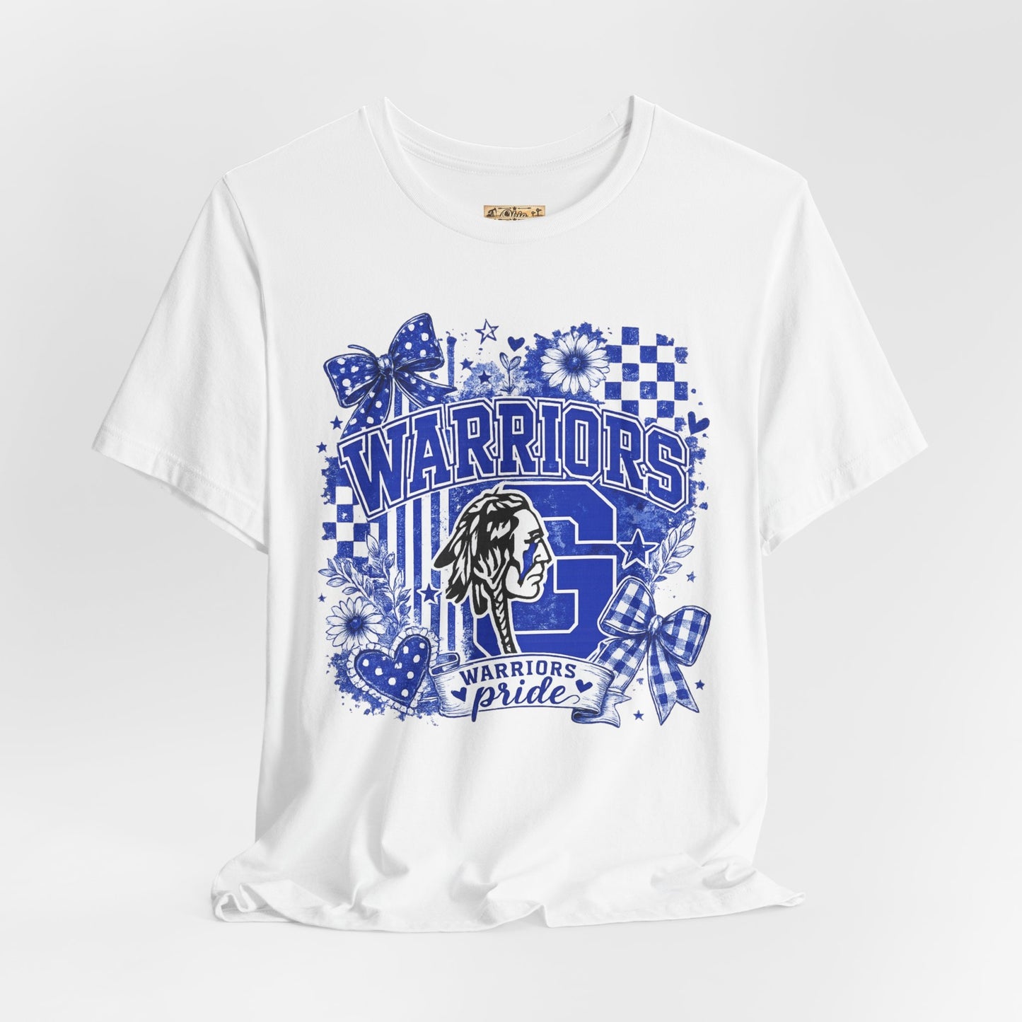 Warriors Pride Graphic Tee — School Spirit Warrior Mascot T-Shirt