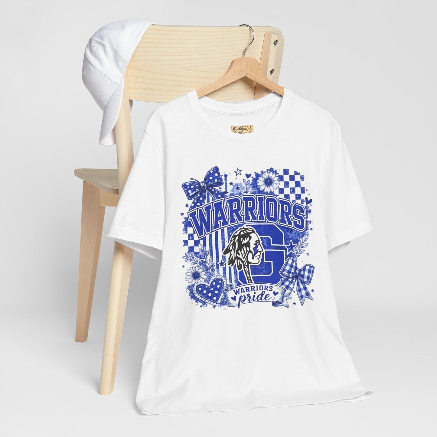 Warriors Pride Graphic Tee — School Spirit Warrior Mascot T-Shirt