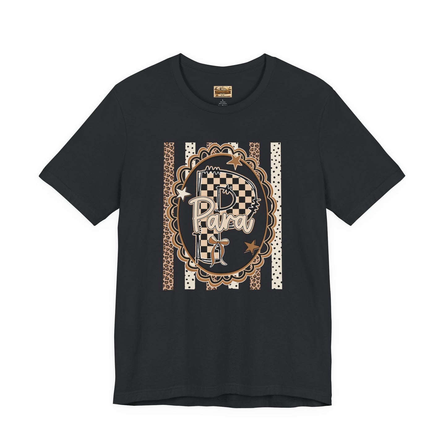 Retro Checkerboard Graphic Tee — Father’s Day Vintage Plaid Dad Shirt