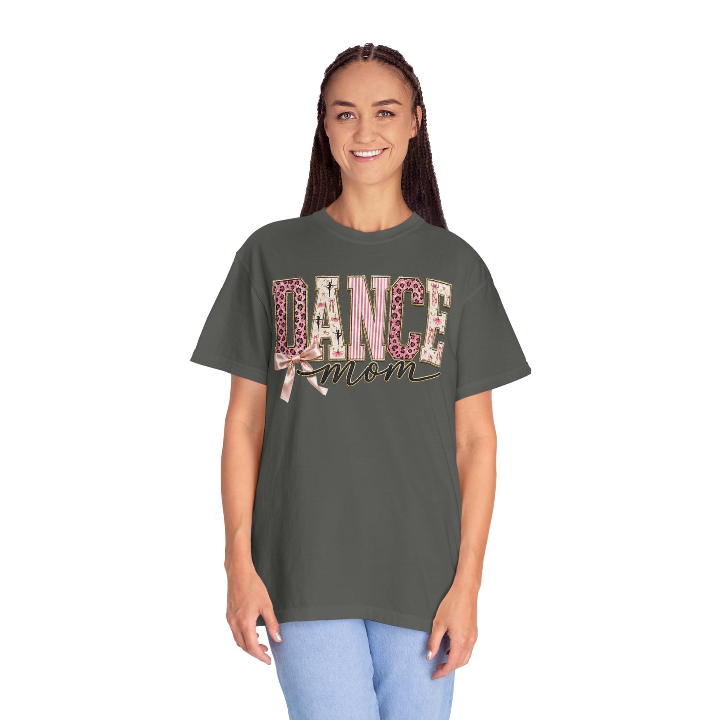 Dance Mom T-Shirt — Leopard Ballet Ribbon Graphic Tee